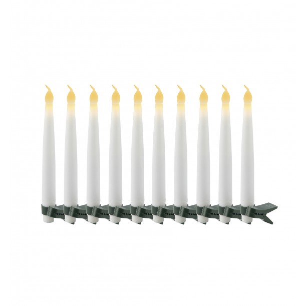 Set of 2 LED Candles Sille 5x6 cm Battery