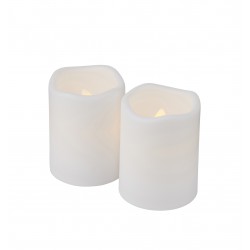 Set of 2 LED Candles Sille 5x6 cm Battery