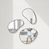 Miroir Hubba Pebble lot de 3