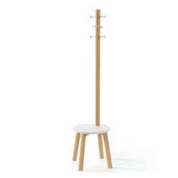 Coat rack stool Pillar