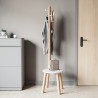 Coat rack stool Pillar