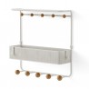 Shelf with hooks Estique