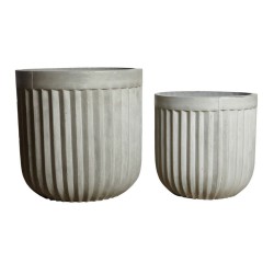 Cache-Pot Concrete lot de 2