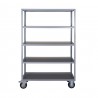 Shelving unit 4 Wheels Trolley H 180 cm