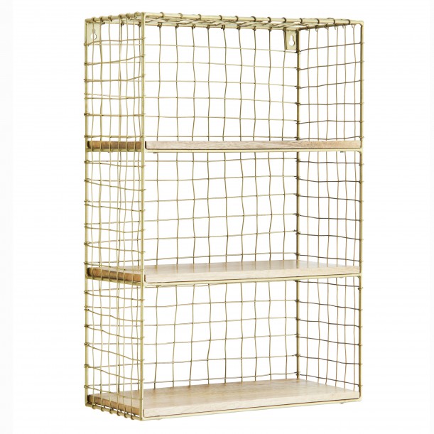 Rack shelf in wire 3 tiers
