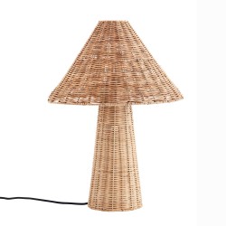 Lampe de table en rotin