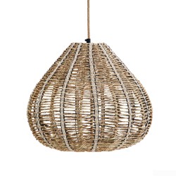 Lampe suspension en fibre naturelle