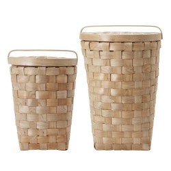 Basket with lid Edition set of 2