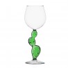 Cactus Stemmed Glass