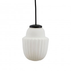 Lampe Suspension Acorn Small Noir et Blanc Diam 13 cm House Doctor