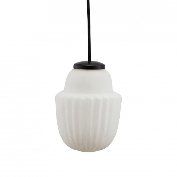 Lampe Suspension Acorn Small Noir et Blanc Diam 13 cm House Doctor
