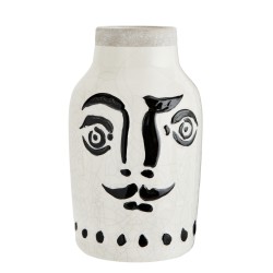 Stoneware Face vase h 28 cm