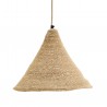 Luminaire suspension en fibre naturelle