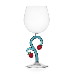 Stemmed Glass White Flower