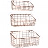Rack shelves in wire set of 3