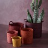 Paniers en fibres naturelles lot de 5