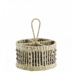 Organiseur rond en fibre naturelle