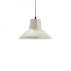 Plafonnier en métal emaillé dia 24 cm