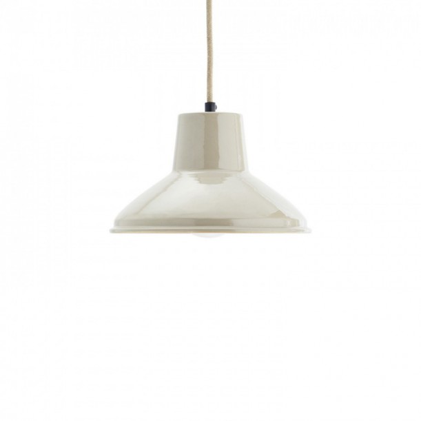 Plafonnier en métal emaillé dia 24 cm