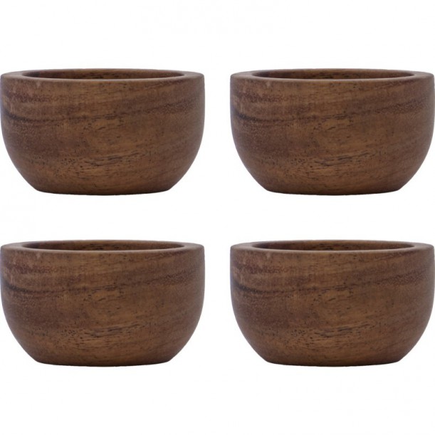 Coquetier Wood lot de 4