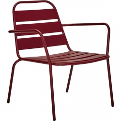 Chaise longue Helo - Rouge