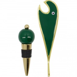 Ouvre bouteille et bouchon Open - Vert