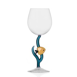 Stemmed Glass White Flower