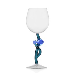Stemmed Glass White Flower