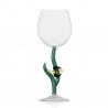 Stemmed Glass White Flower