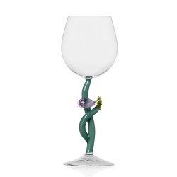Stemmed Glass White Flower
