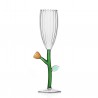 Champagne Flute Amber Flower