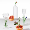 Champagne Flute Amber Flower