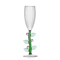 Flûte à Champagne Fleur Rose