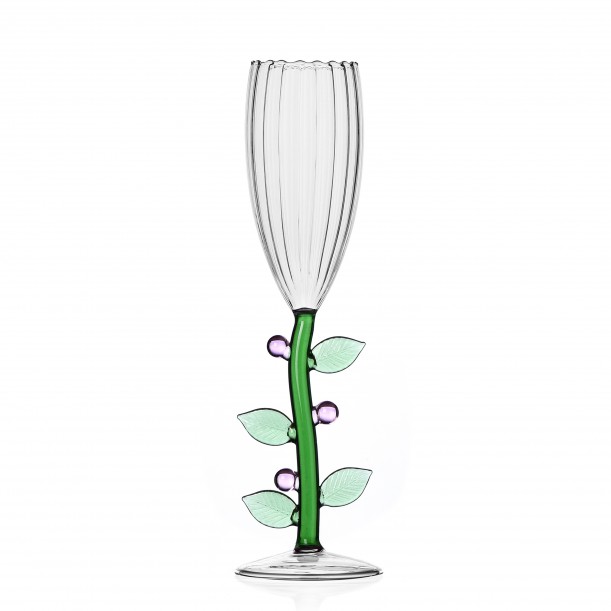 Champagne Flute Rose Flower