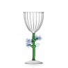 Stemmed Glass Light Blue Flower
