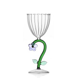 Verre à Pied Fleur Lilas