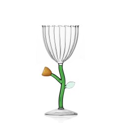 Verre à Pied Fleur Ambre