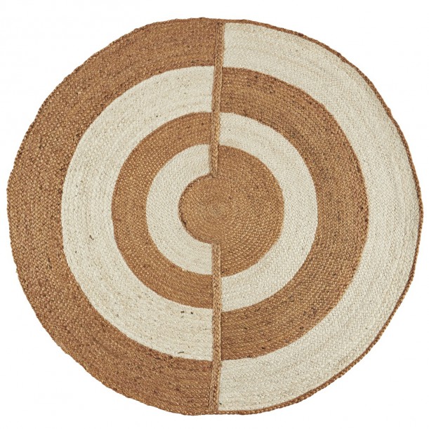 Tapis rond en jute