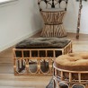Pouf en bambou