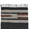Tapis en cuir et coton 140 x 70 cm