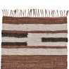 Tapis en cuir et coton 140 x 70 cm