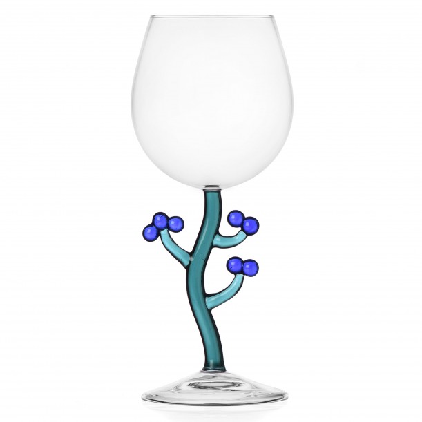Stemmed Glass Blueberries