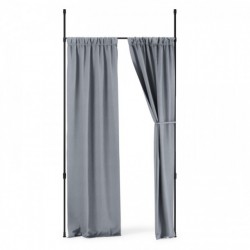 Tringle à rideaux et séparateur de pièce