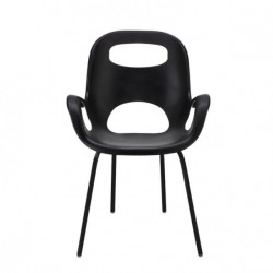 Chaise avec accoudoirs empilable Oh