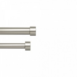 Double tringle à rideaux 168-305 cm Cappa - Nickel