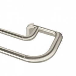 Double tringle à rideaux occultants 76-213 cm Twilight - Nickel