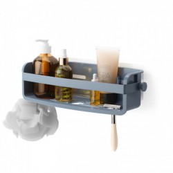 Panier de douche adhésif Flex - Gris bleu