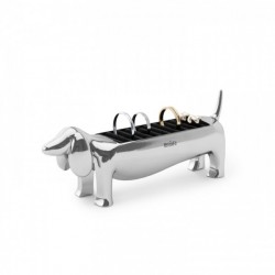 Porte bagues teckel Dachsie - Chrome