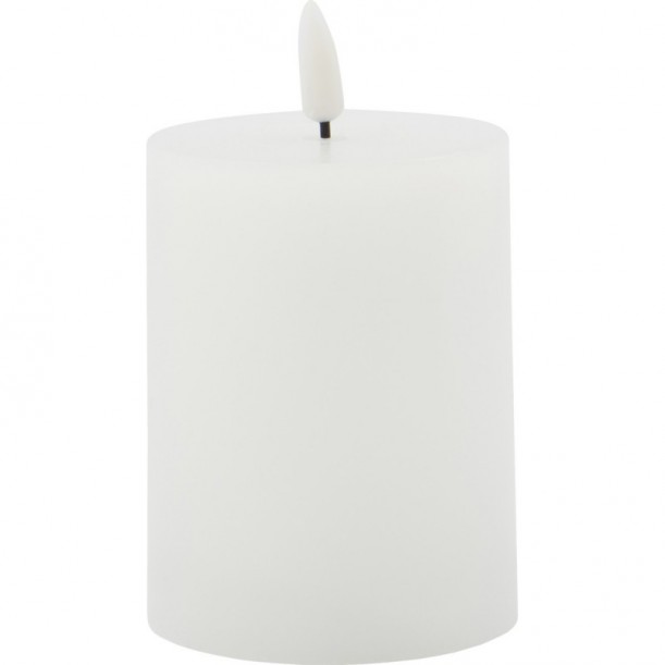 Bougie LED en paraffine h 10 cm