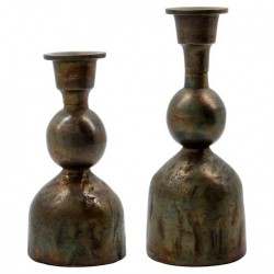Lot de 2 bougeoirs Cast